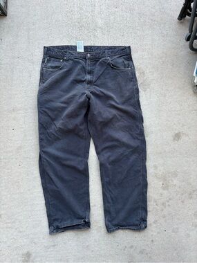 Carhartt B159 BLK Canvas Carpenter Pants Faded Black 40 x 31.5